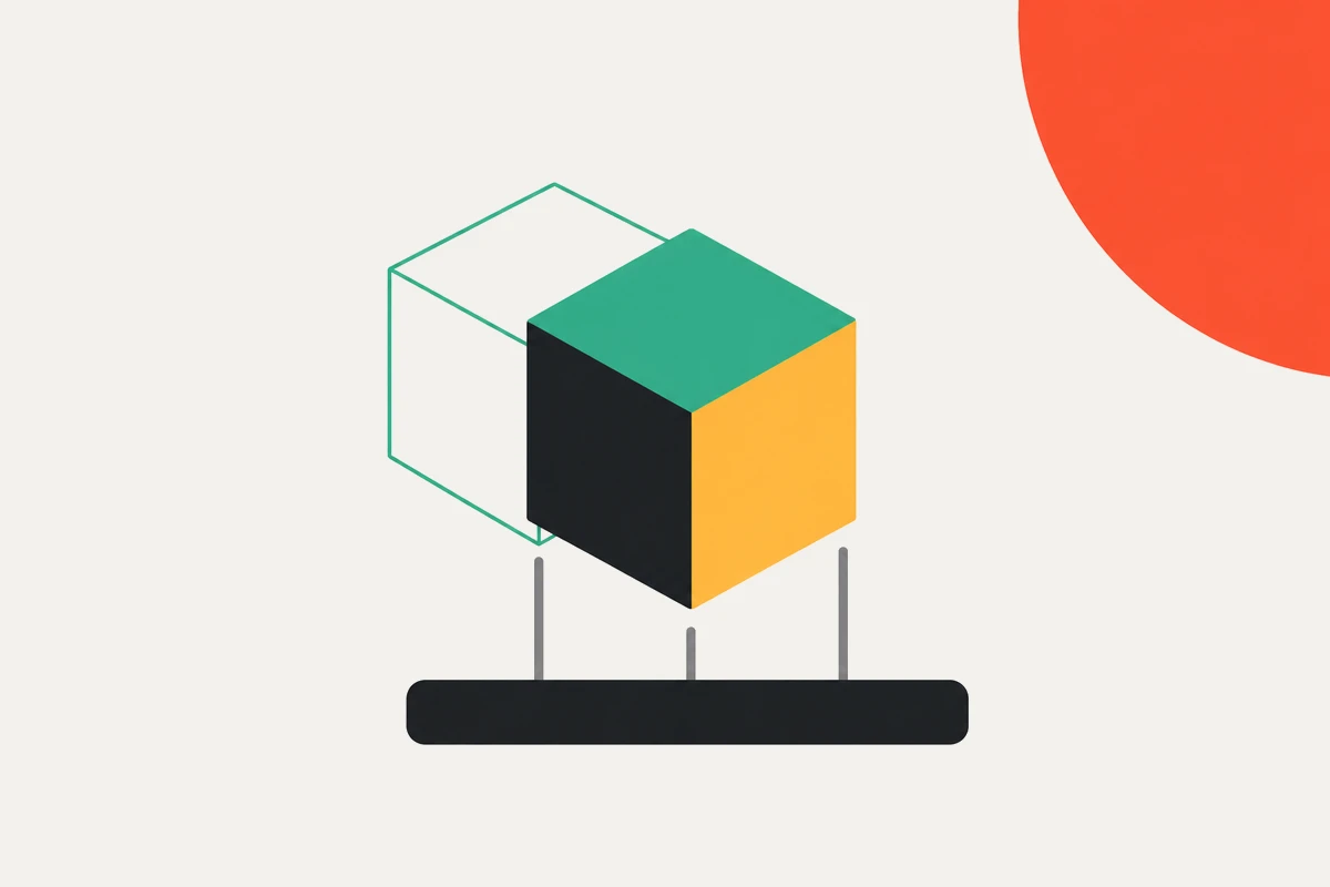 Cubo 3D sólido junto a su versión en alambre